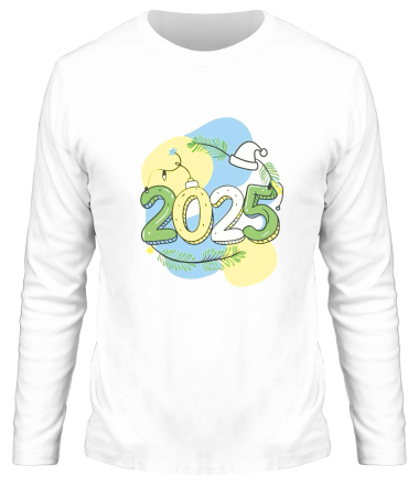 Мужская футболка длинный рукав 2025 