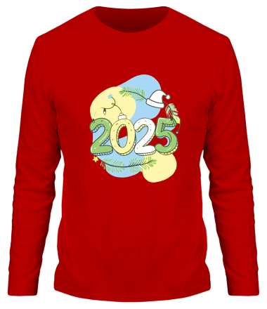 Мужская футболка длинный рукав 2025 