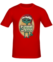Мужская футболка I believe in Santa фото