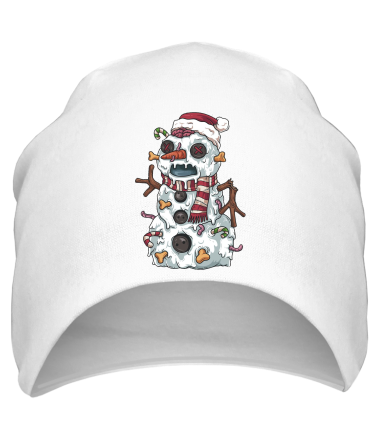 Шапка зомби снеговик