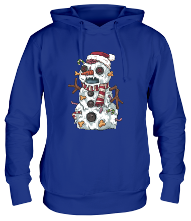 Толстовка худи зомби снеговик