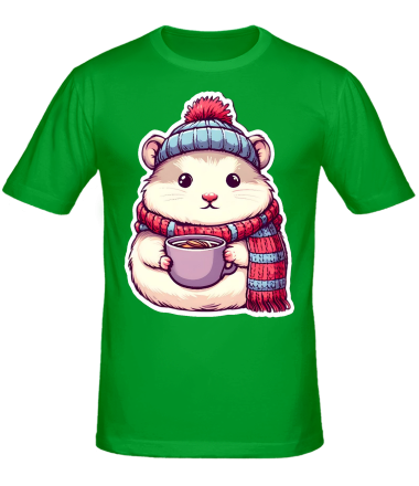 Мужская футболка merry christmas snowman