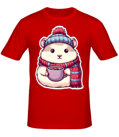 Мужская футболка merry christmas snowman