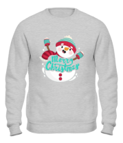 Толстовка без капюшона merry christmas snowman фото