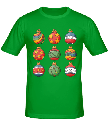 Мужская футболка christmas ball