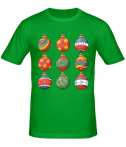 Мужская футболка christmas ball фото