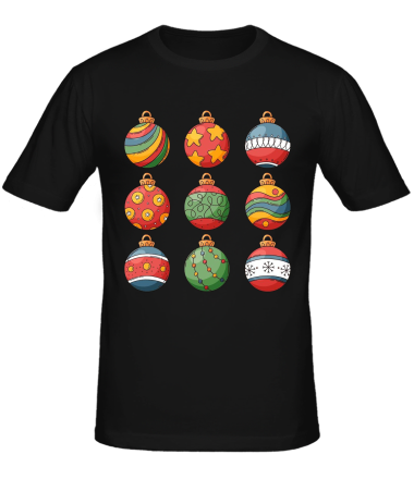 Мужская футболка christmas ball