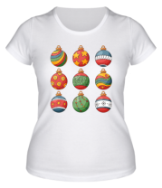 Женская футболка christmas ball фото