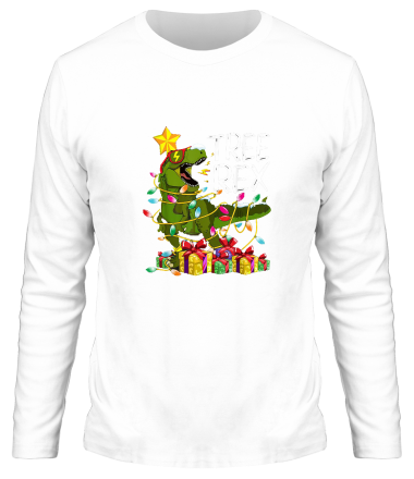 Мужская футболка длинный рукав тираннозавр рекс