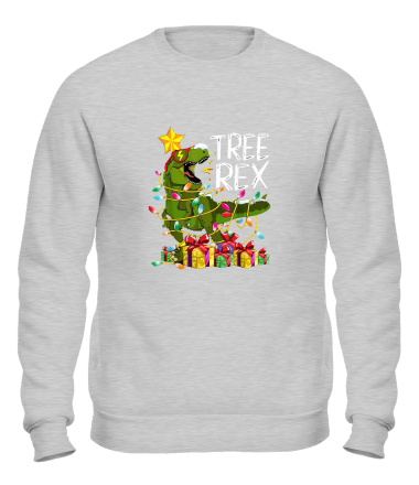Толстовка без капюшона тираннозавр рекс