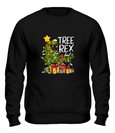 Толстовка без капюшона тираннозавр рекс