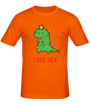 Мужская футболка новогодний ти рекс фото