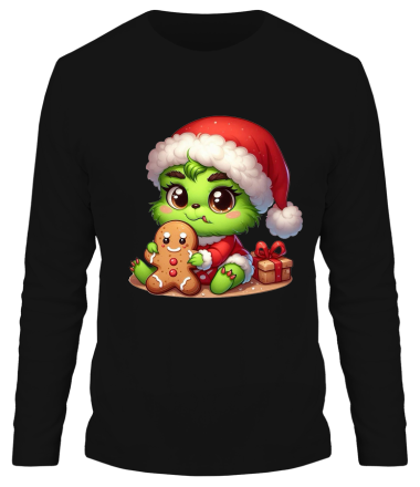 Мужская футболка длинный рукав baby grinch