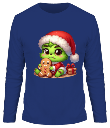 Мужская футболка длинный рукав baby grinch