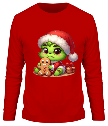 Мужская футболка длинный рукав baby grinch