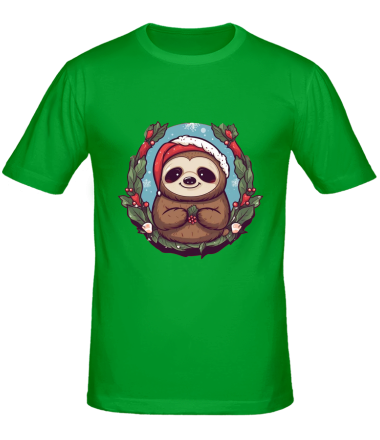 Мужская футболка ленивец