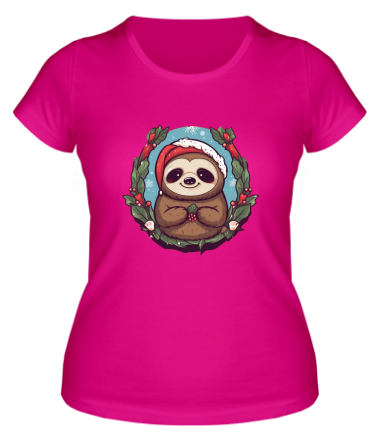 Женская футболка ленивец