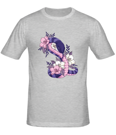 Мужская футболка змейка