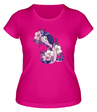 Женская футболка змейка