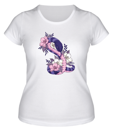 Женская футболка змейка