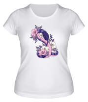 Женская футболка змейка фото