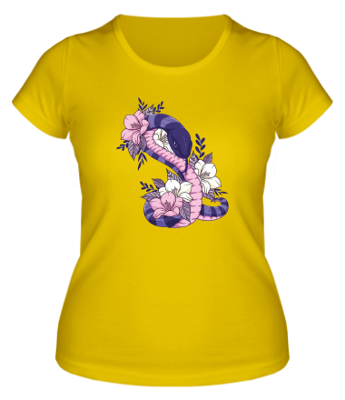 Женская футболка змейка