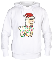 Толстовка худи лама фото