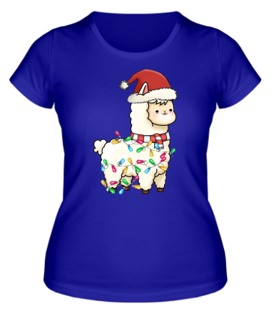 Женская футболка лама