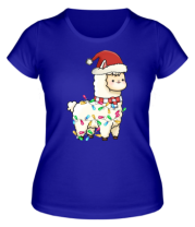 Женская футболка лама фото