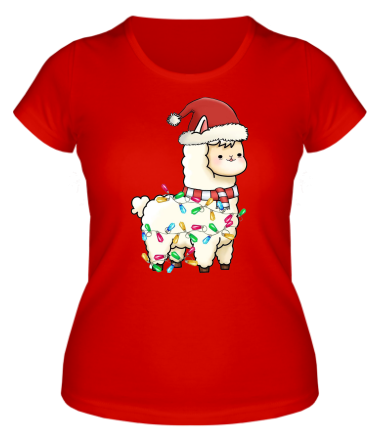 Женская футболка лама