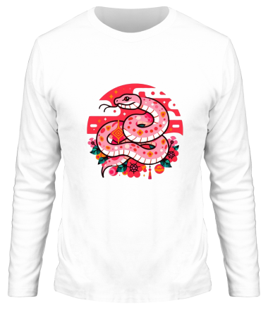 Мужская футболка длинный рукав год змеи 