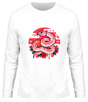 Мужская футболка длинный рукав год змеи  фото