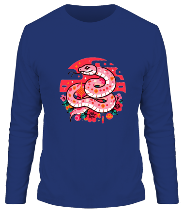 Мужская футболка длинный рукав год змеи 