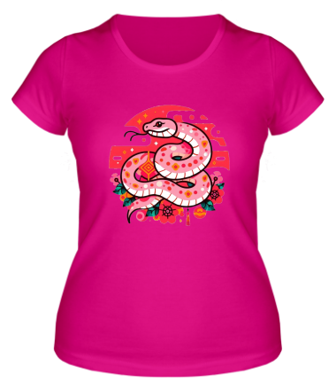 Женская футболка год змеи 