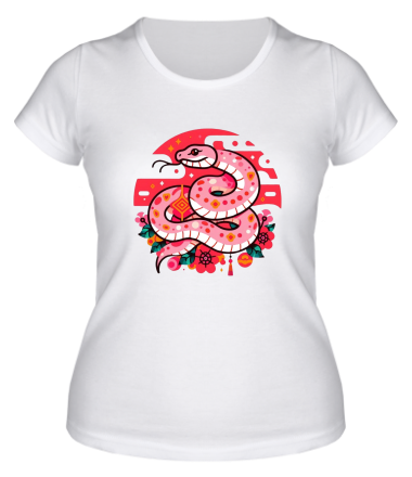 Женская футболка год змеи 