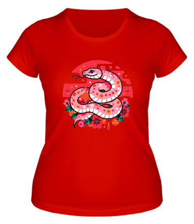 Женская футболка год змеи 