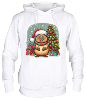 Толстовка худи бобр новый год фото