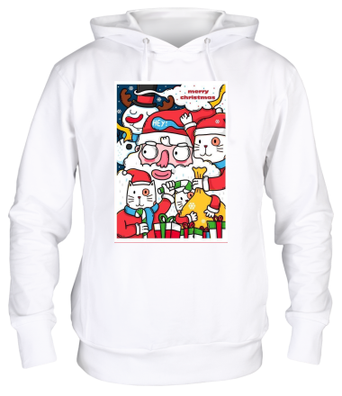 Толстовка худи merry christmas