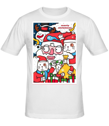 Мужская футболка merry christmas
