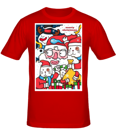 Мужская футболка merry christmas