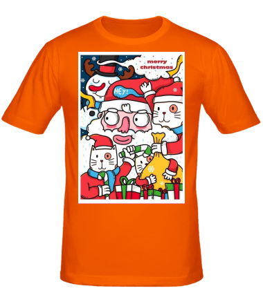 Мужская футболка merry christmas