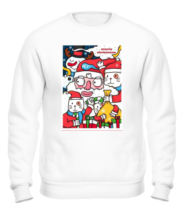 Толстовка без капюшона merry christmas
