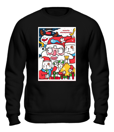 Толстовка без капюшона merry christmas