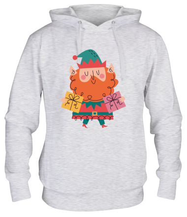 Толстовка худи помощник санты