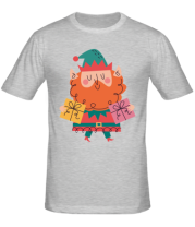 Мужская футболка помощник санты фото