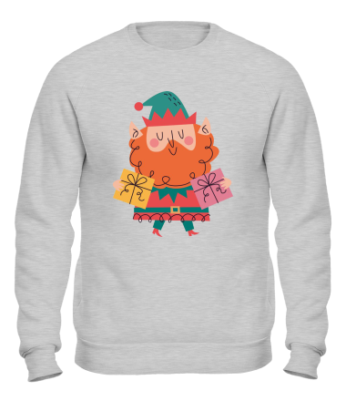 Толстовка без капюшона помощник санты