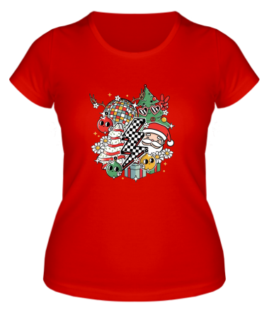 Женская футболка новый год 2025