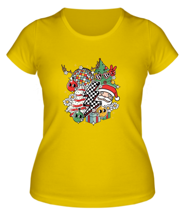 Женская футболка новый год 2025