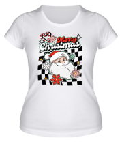 Женская футболка merry christmas фото