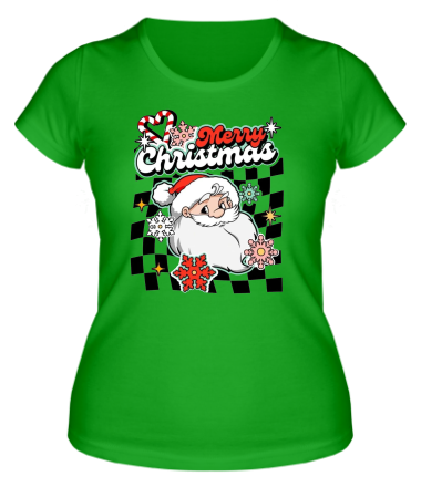 Женская футболка merry christmas